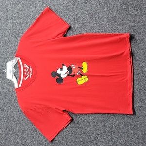 Mickey Mouse Tee Shirt Red, Size XL NWT. Do Yi Gong She